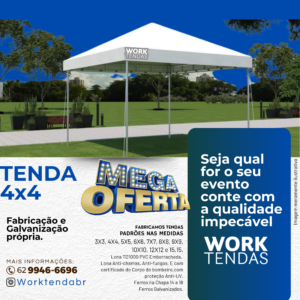 Tenda Piramidal 4x4 PVC
